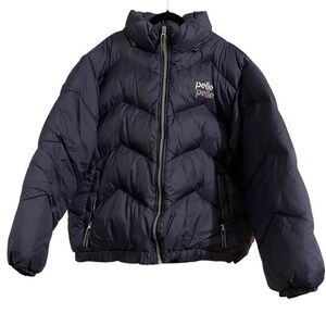 PELLE PELLE 90s Y2K Dark Blue Down Feather Filled Puffer Coat Men’s XXL